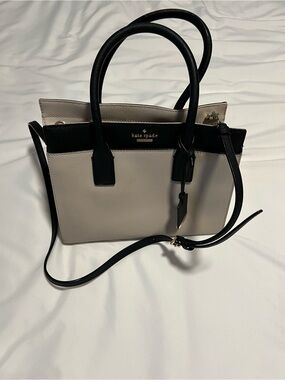 Kate Spade structured handbag. Color block with cross body strap in leather